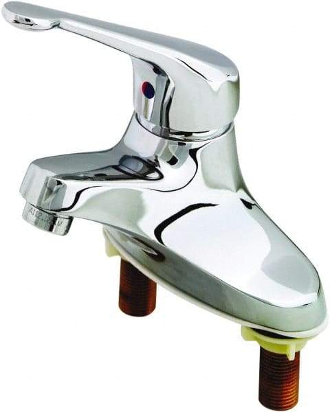 T&S Brass - Multi Position Handle, Deck Mounted Bathroom Faucet - One Handle, No Drain, Standard Spout - Top Tool & Supply