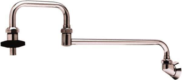 T&S Brass - Faucet Mount, Single Hole Kitchen Faucet - Pot and Kettle Filling Faucet, Insulated Handle, Low Arc Spout, No Drain - Top Tool & Supply