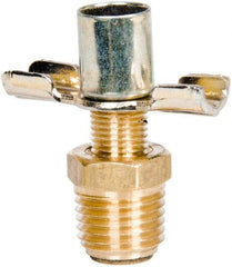 Parker - 1/4" Pipe, External Seal Drain Cock & Shutoff Valve - 1/4-18 Thread, 150 Max psi - Top Tool & Supply