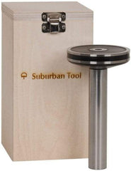 Suburban Tool - 1 Inch Cylinder Diameter, 3-3/8 Inch Base Diameter, 6-1/2 Inch High, Magnetic Base, Steel Cylinder Square - 0.0001 Inch Accuracy, Includes Wooden Storage Case - Top Tool & Supply