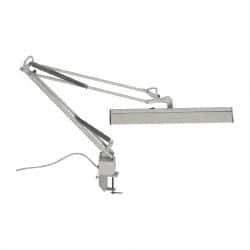 Value Collection - 120 VAC, 15 Watt, Swing Arm Machine Light - Clamp Mount, 5 Ft. Cord, White - Top Tool & Supply