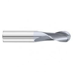 .0156 x .0469 x 1-1/2 2 Flute Ball Nose  End Mill- Series 3215SD - Top Tool & Supply