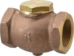 Conrader - 1-1/2" Bronze Check Valve - Inline, FNPT x FNPT - Top Tool & Supply