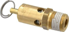 Conrader - 1/2" Inlet, ASME Safety Relief Valve - 150 Max psi, Brass, 274 Cubic' per Min - Top Tool & Supply