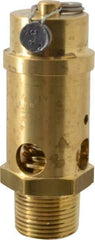 Conrader - 1" Inlet, ASME Safety Relief Valve - 200 Max psi, Brass, 1,624 Cubic' per Min - Top Tool & Supply