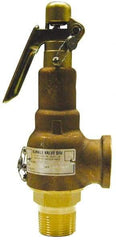 Midwest Control - 2" Inlet, 2-1/2" Outlet, ASME Safety Relief Valve - 125 Max psi, Bronze, 3,464 Cubic' per Min - Top Tool & Supply