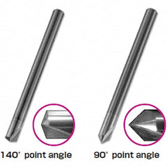 Tungaloy - 3mm Body Diam, 140°, 38.1mm OAL, Solid Carbide Spotting Drill - Top Tool & Supply