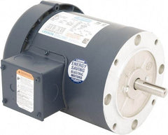 Leeson - 1/3 Max hp, 1,200 Max RPM, Electric AC DC Motor - 230/460 V Input, Three Phase, 56C Frame, C-Face Mount, TEFC Enclosure - Top Tool & Supply