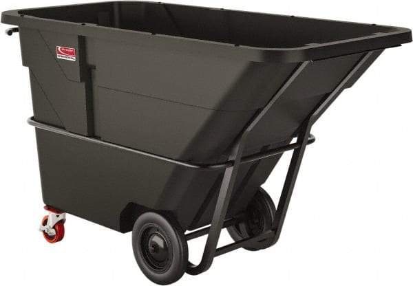 Suncast - 2,200 Lb Load Capacity, 33 Bushels, 1-1/2 Cu Yd, Polyethylene Tilt Truck - 41.28" Wide x 85.87" Long x 49" High, Matte Gray - Top Tool & Supply