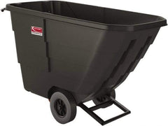 Suncast - 750 Lb Load Capacity, 16 Bushels, 0.75 Cu Yd, Polyethylene Tilt Truck - 31" Wide x 69.3" Long x 41" High, Matte Gray - Top Tool & Supply