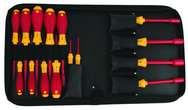 Insulated Slotted 2.0 - 8.0mm Phillips #1 - 3 Inch Nut Drivers 1/4" - 1/2". 15 Piece in Carry Case - Top Tool & Supply
