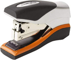 Swingline - 40 Sheet Half Strip Stapler - Silver/Orange/Black - Top Tool & Supply