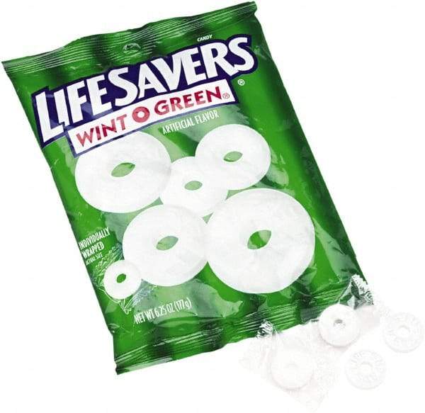 LifeSavers - Candy - Hard Candy, Wint-O-Green, Individually Wrapped, 6.25oz Bag - Top Tool & Supply