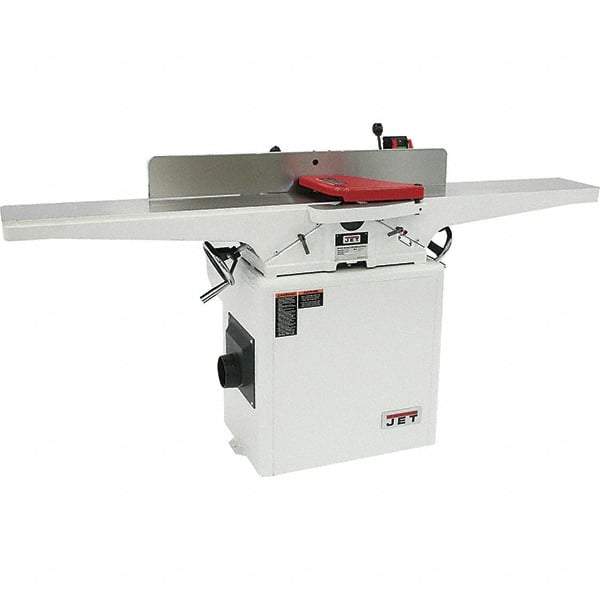 Jet - 5,500 RPM, 8" Cutting Width, 1/2" Cutting Depth, Jointer - 4-3/4" Fence Height, 38-1/2" Fence Length, 2 hp - Top Tool & Supply