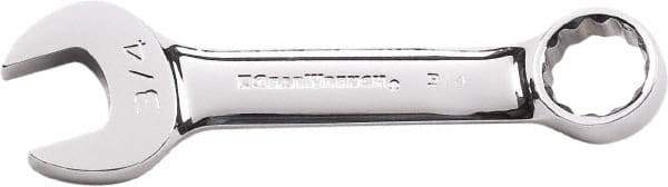 GearWrench - 7/16" 12 Point Combination Wrench - 4-1/16" OAL, Steel, Full Polish Finish - Top Tool & Supply