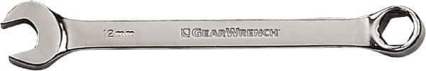 GearWrench - 17mm 6 Point Combination Wrench - 10-1/4" OAL, Steel, Full Polish Finish - Top Tool & Supply