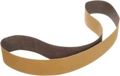 3M - 3" Wide x 24" OAL, 80 Grit, Ceramic Abrasive Belt - Ceramic, Coated, YF Weighted Cloth Backing, Series 967F - Top Tool & Supply