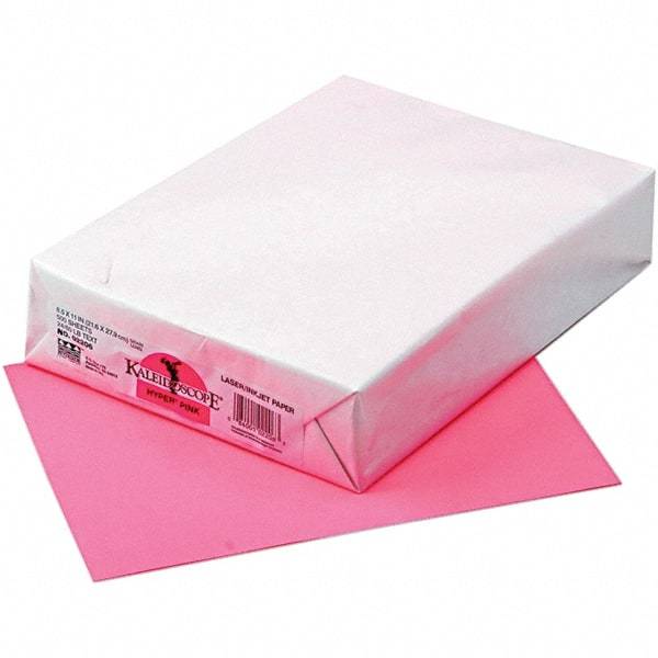 Pacon - 8-1/2" x 11" Hyper Pink Colored Copy Paper - Use with Laser Printers, Copiers, Inkjet Printers - Top Tool & Supply