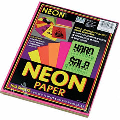 Pacon - 8-1/2" x 11" Assorted Colors Colored Copy Paper - Use with Laser Printers, Copiers - Top Tool & Supply