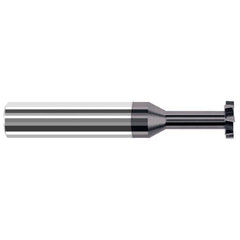 Harvey Tool - 5/8" Cut Diam, 3/16" Cut Width, 5/8" Shank, Staggered-Tooth Woodruff Keyseat Cutter - Exact Industrial Supply