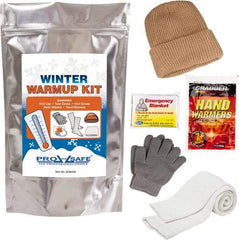 PRO-SAFE - Emergency Preparedness Kits Type: Winter Warm Up Kit Contents: Knit Stocking Cap; Gloves; Tube Socks; Emergency Blanket; (2) Hand Warmers - Top Tool & Supply