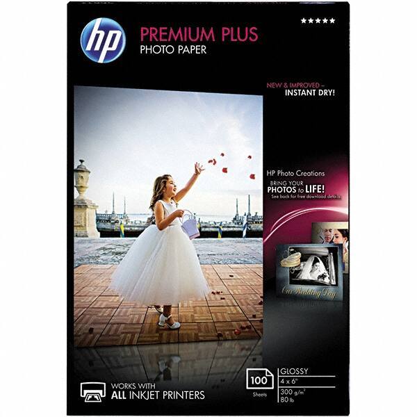 Hewlett-Packard - 4" x 6" White Photo Paper - Use with Inkjet Printers - Top Tool & Supply