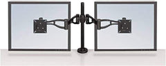 FELLOWES - Black Desk Mount Monitor Arm - Use with Monitor - Top Tool & Supply