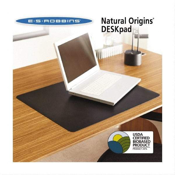 ES Robbins - Black Desk Pad - Use with Desk - Top Tool & Supply