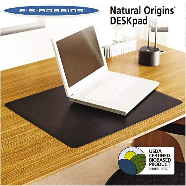 ES Robbins - Black Desk Pad - Use with Desk - Top Tool & Supply