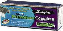 Swingline - 1/4" Leg Length, Galvanized Steel Staples-Cartridge - 25 Sheet Capacity, For Use with All Standard Half-Strip Staplers - Top Tool & Supply