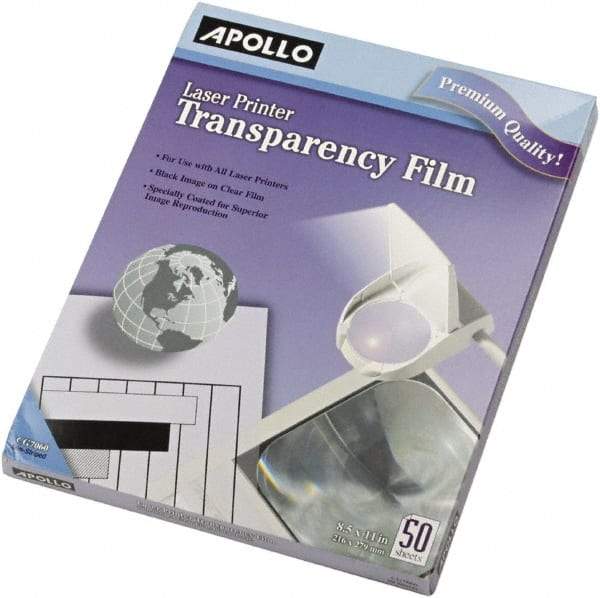 Apollo - Transparency Films & Sleeves Audio Visual Conference Accessory Type: Transparency Sleeves For Use With: Laser Copiers; Laser Printers - Top Tool & Supply