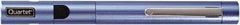 Quartet - Metal Pen Size Laser Pointer - Blue, 2 AAA Batteries Included - Top Tool & Supply