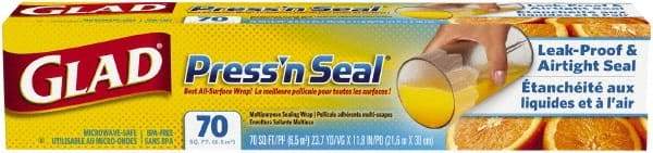 Clorox - Press'n Seal Plastic Wrap, 70 Sq Ft, 12 Rolls per Carton - Use with Food Protection - Top Tool & Supply