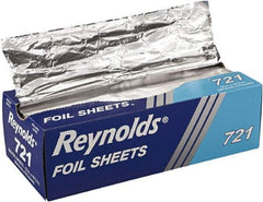 Reynolds - Interfolded Aluminum Foil Sheets, 12 x 10-3/4, Silver, 500/Box, 6 Boxes/Carton - Use with Food Protection - Top Tool & Supply