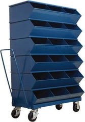 Stackbin - 6 Bin, Shelving Unit with Openings & Base - 37" Wide x 58-5/8" High - Top Tool & Supply