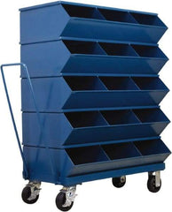 Stackbin - 5 Bin, Shelving Unit with Openings & Base - 37" Wide x 49-3/4" High - Top Tool & Supply