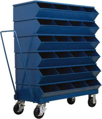 Stackbin - 6 Bin, Shelving Unit with Openings & Base - 37" Wide x 46-7/8" High - Top Tool & Supply