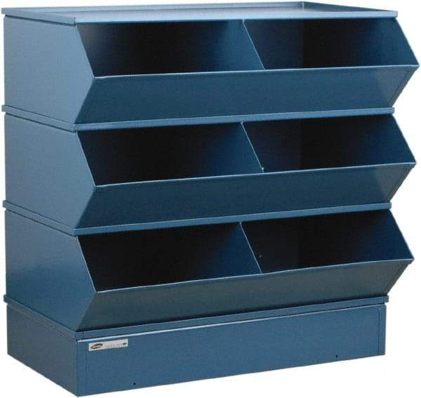 Stackbin - 3 Bin, Shelving Unit with Openings & Base - 37" Wide x 33" High - Top Tool & Supply