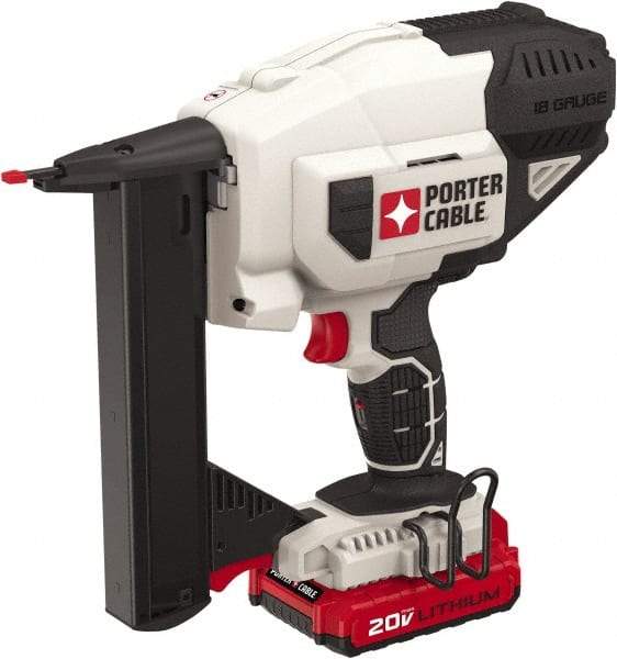 Porter-Cable - 1/4" Crown, 18 Gauge, 100 Staple Capacity Power Stapler - Includes Charger & 20V Max Battery - Top Tool & Supply