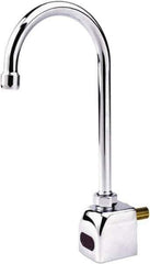 SANI-LAV - Single Hole Electronic Faucet Complete Kit - Powered by 120 VAC, Gooseneck Spout, Single Hole Mounting Centers - Top Tool & Supply