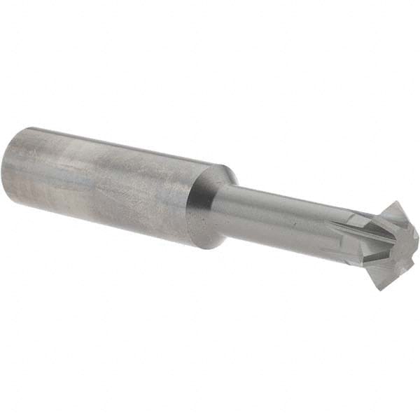 Accupro - 5/8° 5/8" Cut Diam, 0.25" Cut Width, 5/8" Shank, Solid Carbide Double-Angle Cutter - Top Tool & Supply