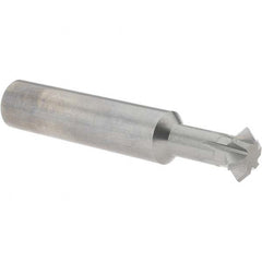 Accupro - 5/8° 5/8" Cut Diam, 0.25" Cut Width, 5/8" Shank, Solid Carbide Double-Angle Cutter - Top Tool & Supply