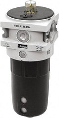 Parker - 1" NPT, 254 Max psi Hi-Flow Lubricator - Polypropylene Bowl, Aluminum Body, 390 CFM, 140°F Max Temp, 3-1/2" Wide x 9.7" High - Top Tool & Supply