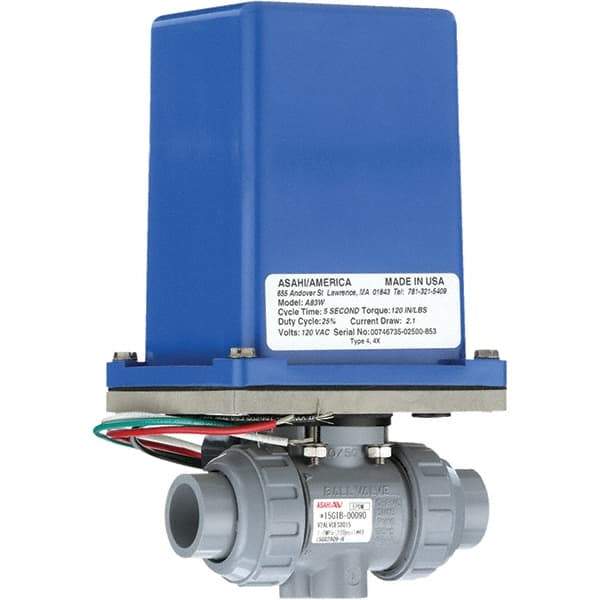 Asahi/America - Actuated Ball Valves   Actuator Type: Electric    Pipe Size: 1 (Inch) - Top Tool & Supply