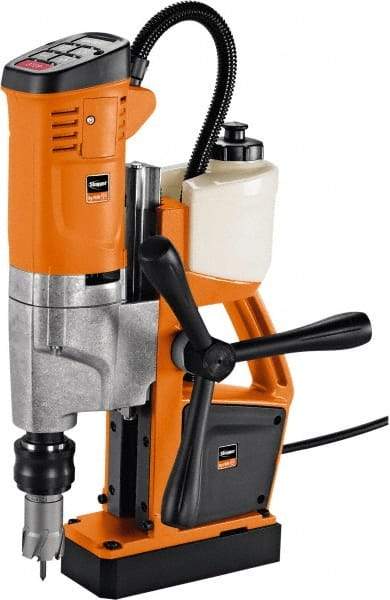 Fein - 1/2" Chuck, 10.25" Travel, Portable Magnetic Drill Press - 260-520 RPM, 12 Amps, 2.5 hp, 1100 Watts, 110-120 Volts, 13' Cord Length - Top Tool & Supply