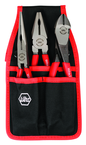 Soft Grip Pliers Belt Pack Pouch Set with High Lev; Combo & Long Nose in Belt Pack Pouch. 3 Pc. Set - Top Tool & Supply