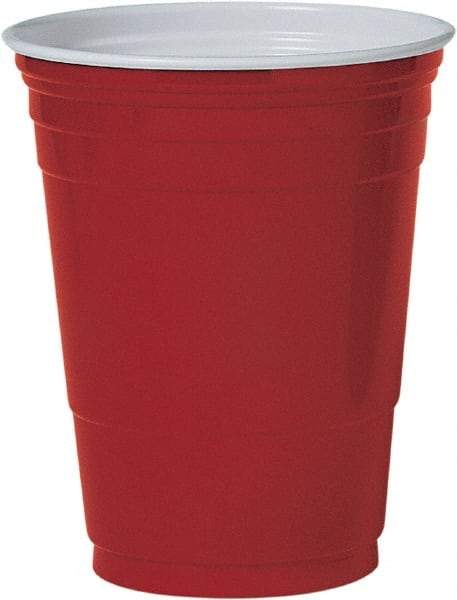 Solo - Plastic Party Cold Cups, 16 oz - Red - Top Tool & Supply