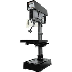 Jet - 10-7/16" Swing, Variable Speed Pulley Drill Press - Variable Speed, 2 hp, Single Phase - Top Tool & Supply