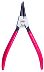 Straight External Retaining Ring Pliers 1/8 - 3/8" Ring Range .035" Tip Diameter with Soft Grips - Top Tool & Supply