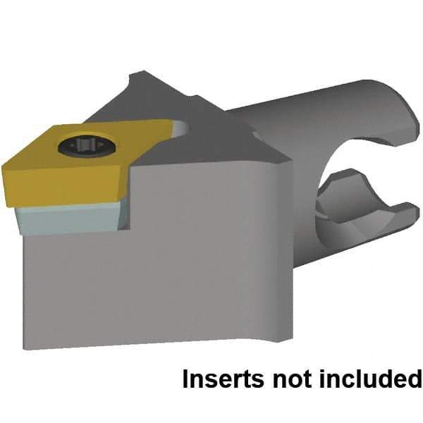 Kennametal - Neutral Cut, Size KM20, DC.. 11T30.. & DC.. 32.52 Insert Compatiblity, External Modular Turning & Profiling Cutting Unit Head - 25mm Head Length, Series KM Micro - Top Tool & Supply